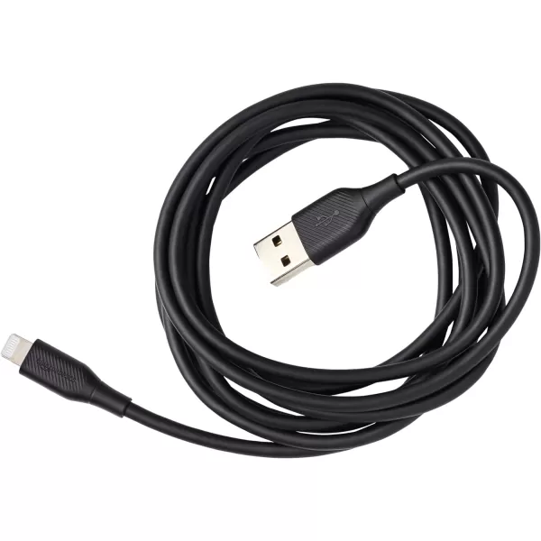 Amazon Basics 2Pack USBA to Lightning ABS Charger Cable MFi Certified Charger for Apple iPhone 14 13 12 11 X Xs Pro Pro Max Plus iPad 6 Foot White6 Feet 1Pack Black