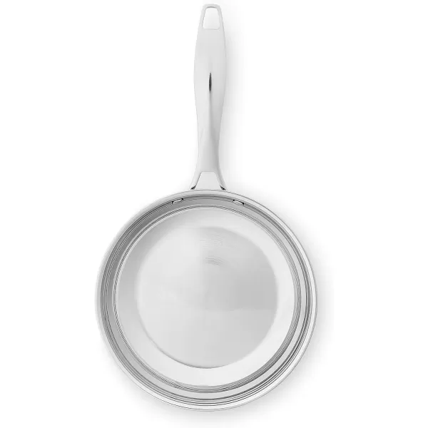 Amazon Basics 2Piece Oven Safe Riveted Handle Frying Pan  Silver 8Inch amp 10Inch8Inch