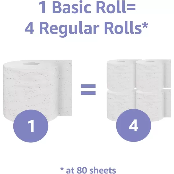 Amazon Basics 2Ply Toilet Paper 30 Rolls 5 Packs of 6 White2100 Count Pack of 5