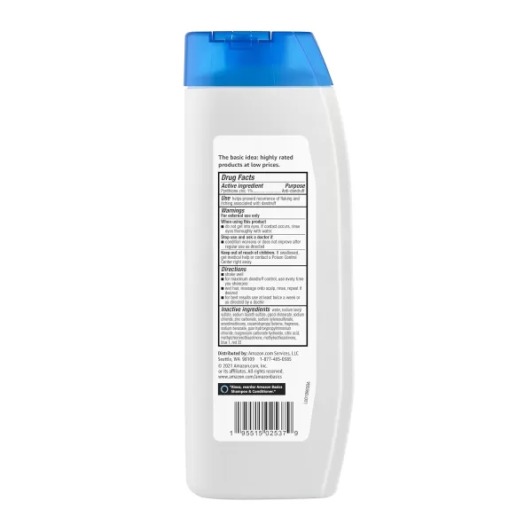Amazon Basics 2in1 Dandruff Shampoo amp Conditioner Gentle and pH Balanced 142 Fluid Ounces 1Pack Previously Solimo142 Fl Oz Pack of 1