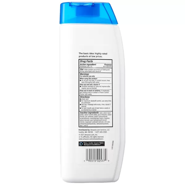 Amazon Basics 2in1 Dandruff Shampoo amp Conditioner Gentle and pH Balanced 142 Fluid Ounces 1Pack Previously Solimo1420 Fl Oz Pack of 6