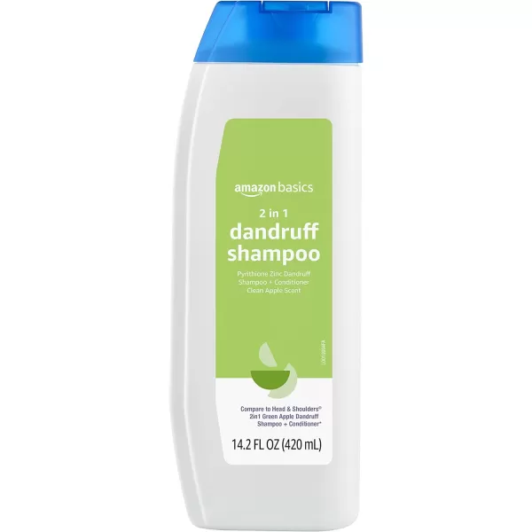 Amazon Basics 2in1 Dandruff Shampoo and Conditioner Green Apple Scent 142 Fluid Ounces 6Pack Previously Solimo1420 Fl Oz Pack of 6