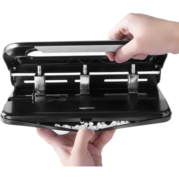 Amazon Basics 3 Hole Punch 10 Sheet Capacity Black23 hole 30 Sheet Capacity