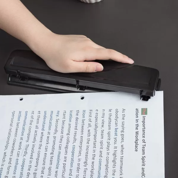 Amazon Basics 3 Hole Punch 10 Sheet Capacity Black3 hole 10 Sheet Capacity