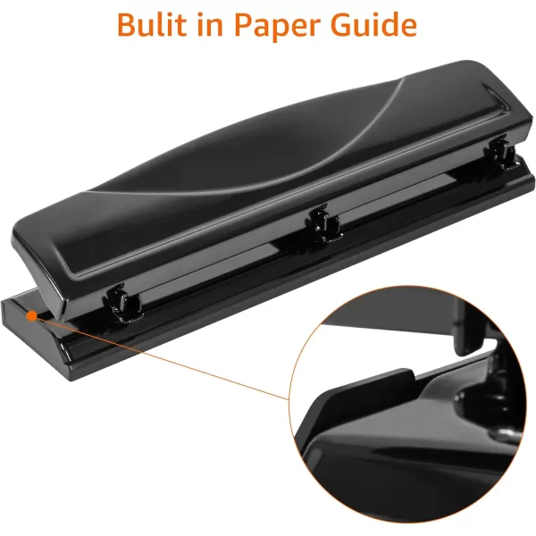 Amazon Basics 3 Hole Punch 10 Sheet Capacity Black3 hole 10 Sheet Capacity