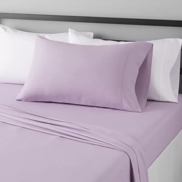Amazon Basics 3 Piece Lightweight Super Soft Easy Care Microfiber Bed Sheet Set with 14 Deep Pockets Twin Frosted Lavender SolidAmazon Basics 3 Piece Lightweight Super Soft Easy Care Microfiber Bed Sheet Set with 14 Deep Pockets Twin Frosted Lavender Solid