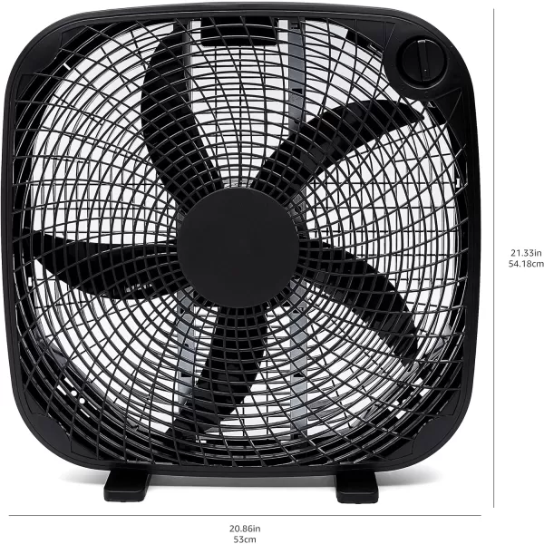 Amazon Basics 3 Speed Box Fan 20 Inch BlackAmazon Basics 3 Speed Box Fan 20 Inch Black