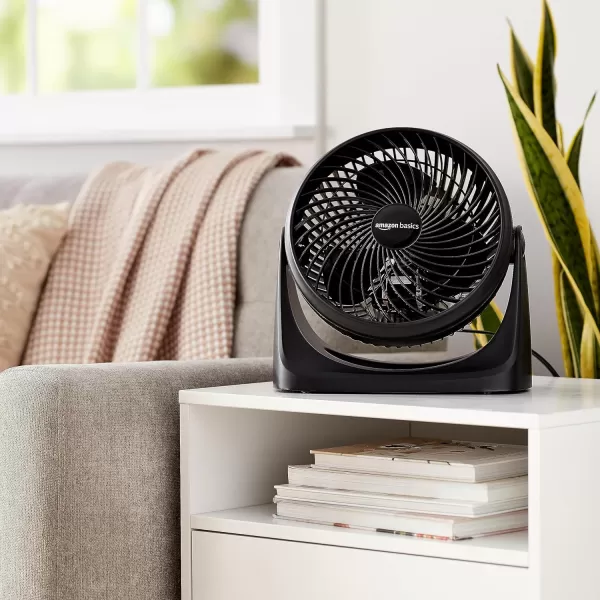 Amazon Basics 3 Speed Small Room Air Circulator Fan 11Inch Blade Black 76D x 148W x 141H63D x 111W x 109H