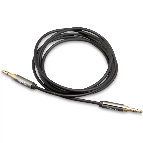 Amazon Basics 35mm Aux Audio Cable for Stereo Speaker or Subwoofer with GoldPlated Plugs 4 Foot Black1 Pack 4 ft 12 m