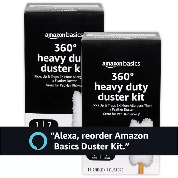 Amazon Basics 360 Heavy Duty Duster Refill 14 Count WhiteDuster Kit