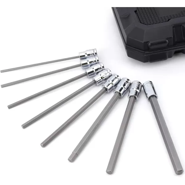 Amazon Basics 38Inch Drive Long Hex Bit Socket Set  18Piece38Inch Drive 18Piece