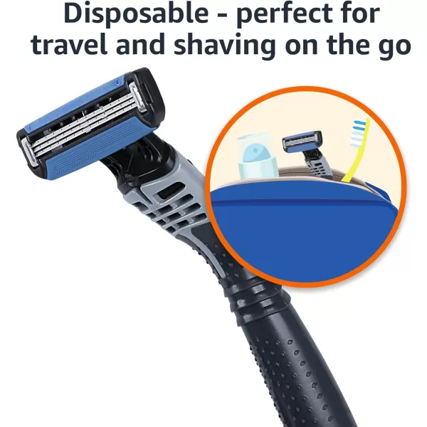 Amazon Basics 3Blade Disposable Razors for Men 6 Count 2 Packs of 3 Black Previously SolimoAmazon Basics 3Blade Disposable Razors for Men 6 Count 2 Packs of 3 Black Previously Solimo