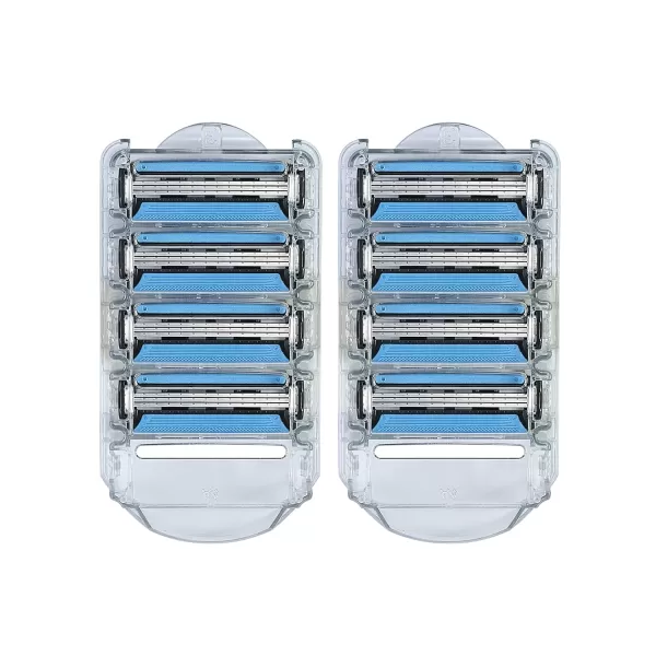 Amazon Basics 3Blade Motion Sphere Razor for Men with Dual Lubrication Handle amp 20 Cartridges Cartridges fit Amazon Basics Razor Handles only 21 Piece Set Black Previously Solimo8 Count Pack of 3