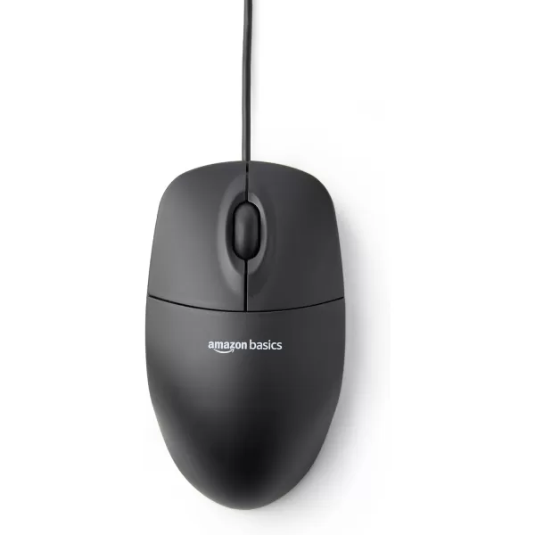 Amazon Basics 3Button Wired USB Computer Mouse Black  Pack of 3030Pack Wired Mouse
