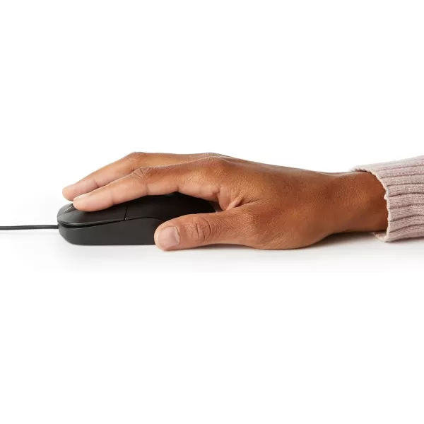 Amazon Basics 3Button Wired USB Computer Mouse Black  Pack of 3030Pack Wired Mouse