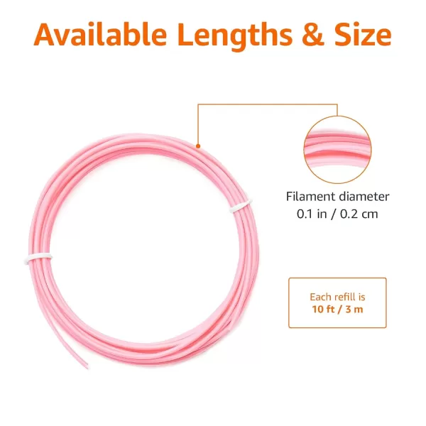 Amazon Basics 3D Pen Filament Refills PLA 175 mm 6 Colors20 Colors ABS