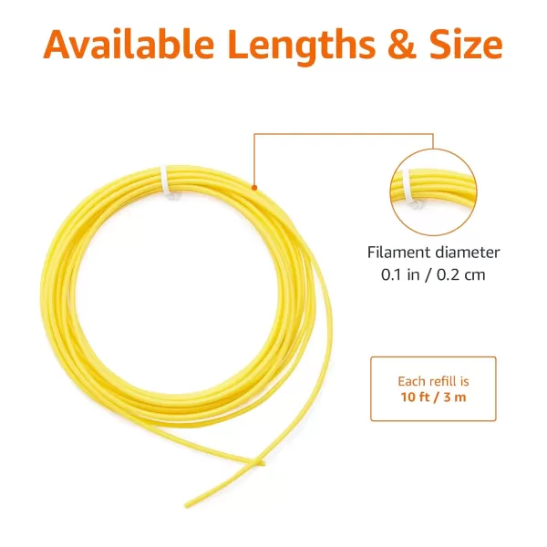Amazon Basics 3D Pen Filament Refills PLA 175 mm 6 Colors6 Colors PCL