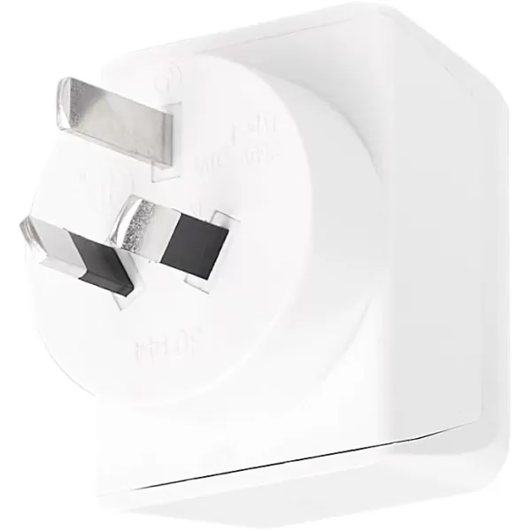 Amazon Basics 3Pack Travel Plug Adapter Type EF Europe  France Germany Greece Hungary Iceland the Netherlands Norway Poland Portugal Romania and Spain WhiteType I 3 pack