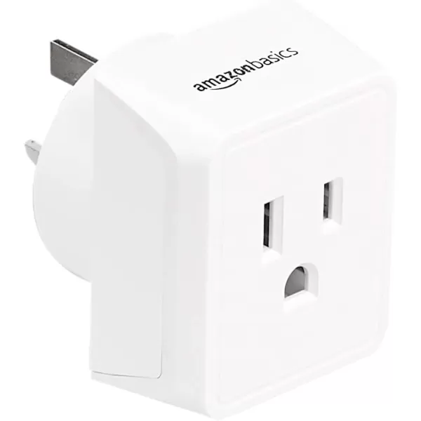 Amazon Basics 3Pack Travel Plug Adapter Type EF Europe  France Germany Greece Hungary Iceland the Netherlands Norway Poland Portugal Romania and Spain WhiteWorld Wide 6 pack