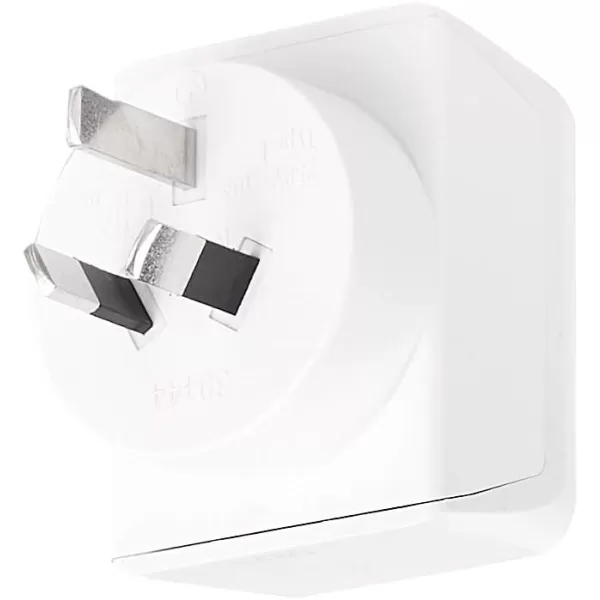 Amazon Basics 3Pack Travel Plug Adapter Type EF Europe  France Germany Greece Hungary Iceland the Netherlands Norway Poland Portugal Romania and Spain WhiteWorld Wide 6 pack