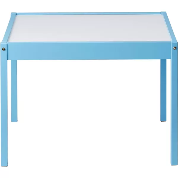 Amazon Basics 3Piece Wood Kids Table and Chairs Set with Dry Erasable Table Top Sky Blue 64 x 49 x 45 cmAmazon Basics 3Piece Wood Kids Table and Chairs Set with Dry Erasable Table Top Sky Blue 64 x 49 x 45 cm