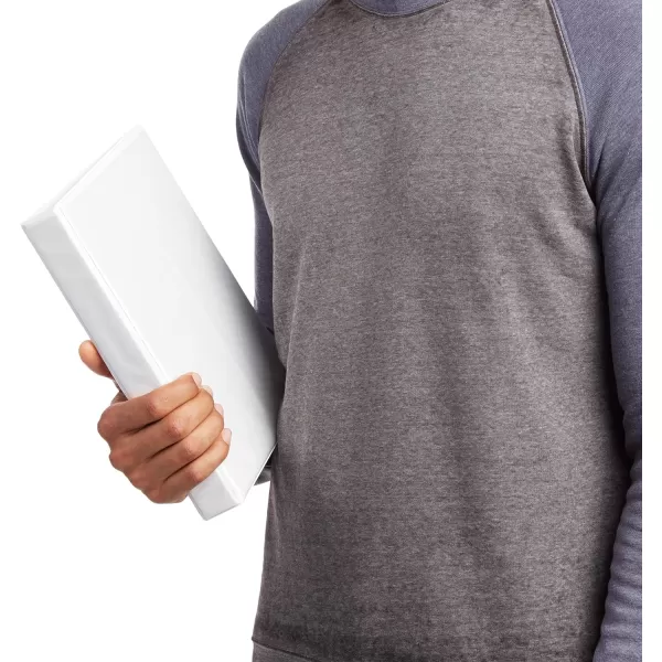 Amazon Basics 3Ring Binder 1Inch  White 4PackWhite 4Pack 1