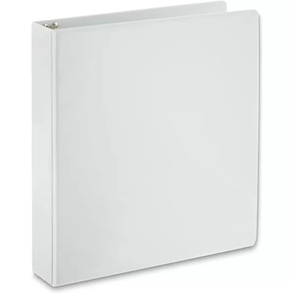 Amazon Basics 3Ring Binder 1Inch  White 4PackWhite 4Pack 15