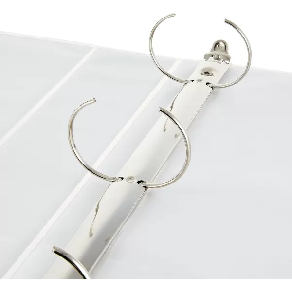 Amazon Basics 3Ring Binder 1Inch  White 4PackWhite 4Pack 15