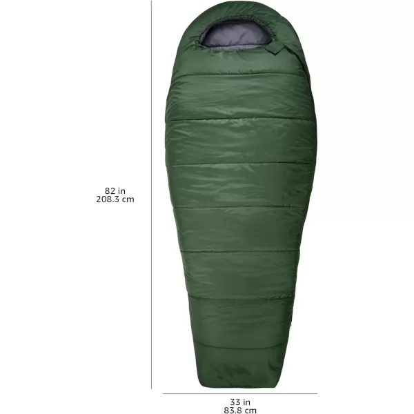 Amazon Basics 3Season 20 Degree F Mummy Sleeping Bag for Camping and Hiking Olive GreenAmazon Basics 3Season 20 Degree F Mummy Sleeping Bag for Camping and Hiking Olive Green
