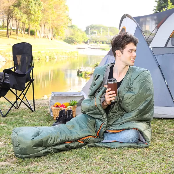Amazon Basics 3Season 20 Degree F Mummy Sleeping Bag for Camping and Hiking Olive GreenAmazon Basics 3Season 20 Degree F Mummy Sleeping Bag for Camping and Hiking Olive Green