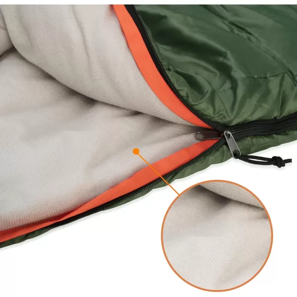 Amazon Basics 3Season 40 Degree F Rectangular Sleeping Bag For Camping and Hiking Two Person Queen Sized Double Olive GreenAmazon Basics 3Season 40 Degree F Rectangular Sleeping Bag For Camping and Hiking Two Person Queen Sized Double Olive Green
