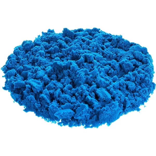 Amazon Basics 3lbs Moldable Sensory Play Sand with Castle Molds and Tool Set for Kids Ages 3 and Up Blue ColorBlue