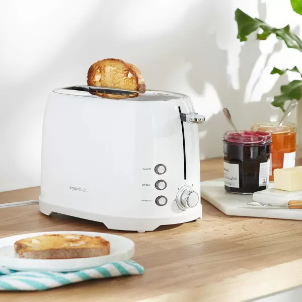 Amazon Basics 4 Slot Toaster  BlackWhite 2 Slot Toaster