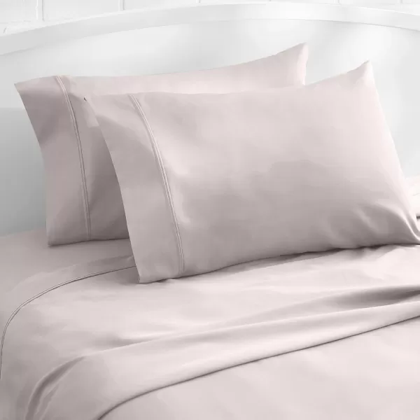 Amazon Basics 400 Thread Count Cotton Pillow Case Standard 30 L x 20 W White  Set of 2Stone Gray King