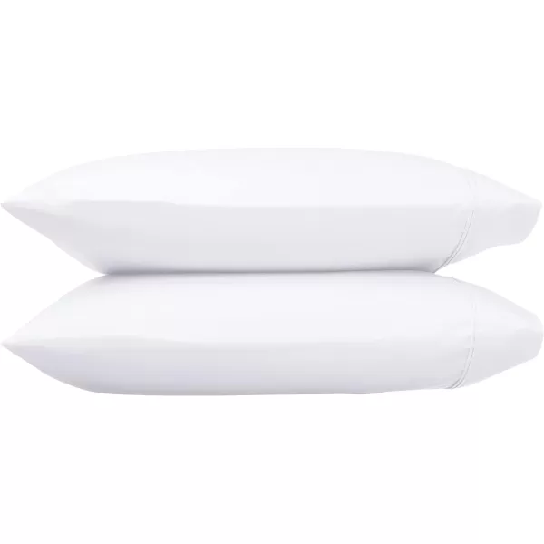 Amazon Basics 400 Thread Count Cotton Pillow Case Standard 30 L x 20 W White  Set of 2White Standard