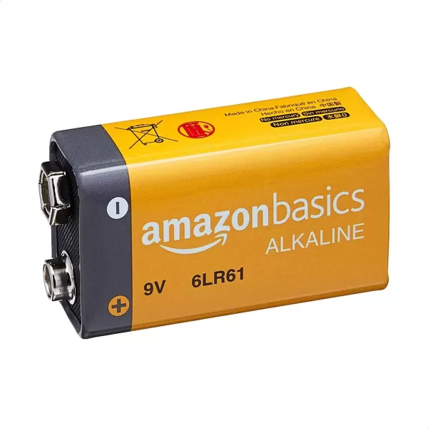 Amazon Basics 4Pack 9 Volt Alkaline Everyday Batteries 5Year Shelf LifeAmazon Basics 4Pack 9 Volt Alkaline Everyday Batteries 5Year Shelf Life