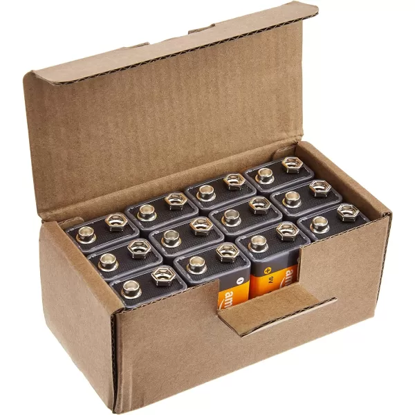 Amazon Basics 4Pack 9 Volt Alkaline Performance AllPurpose Batteries 5Year Shelf Life Packaging May Vary12 Count Pack of 1