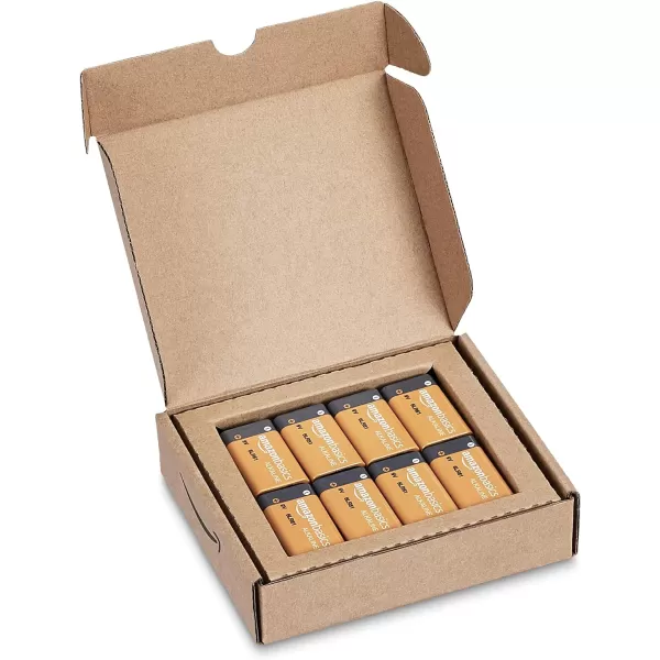 Amazon Basics 4Pack 9 Volt Alkaline Performance AllPurpose Batteries 5Year Shelf Life Packaging May Vary8 Count Pack of 1