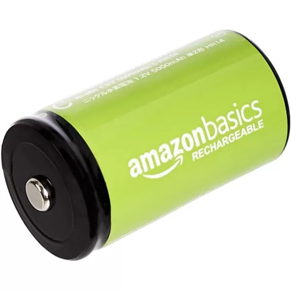 Amazon Basics 4Pack Rechargeable 9 Volt NiMH Batteries 200 mAh Long Lasting Power Recharge up to 1000x Times  PreChargedC Cell