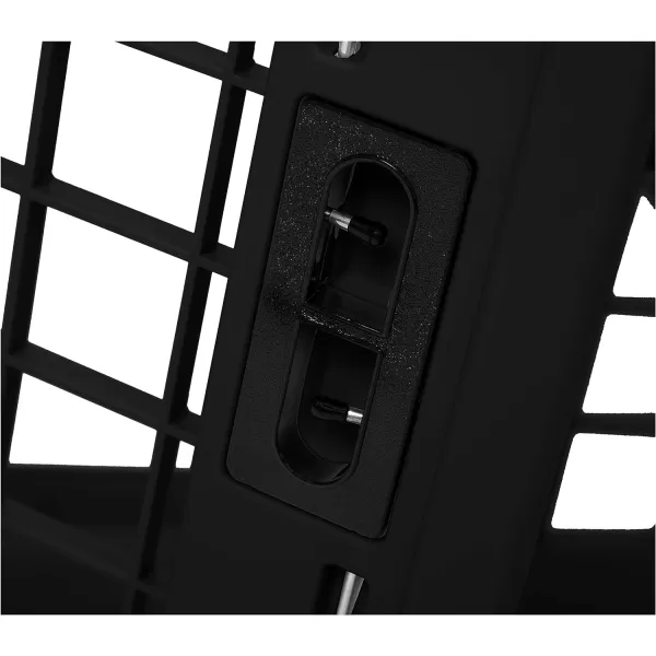 Amazon Basics 4Panel Plastic Pet Pen Fence Enclosure With Gate  35 x 35 x 24 Inches Blackblack 24Inch