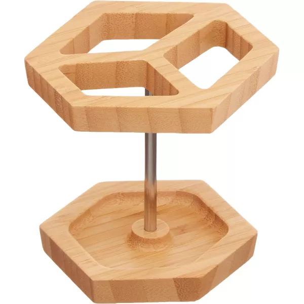 Amazon Basics 4Piece Bamboo Bathroom Vanity Set Geometric4piece Geometric