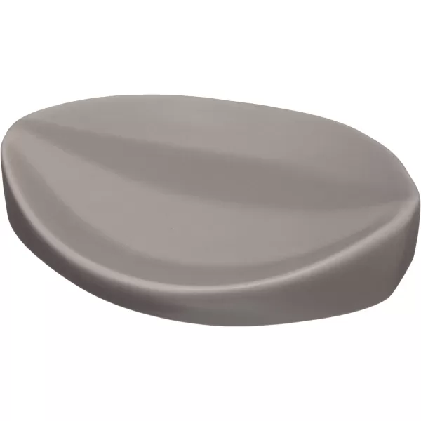 Amazon Basics 4Piece Ceramic Bathroom Accessories Set WhiteGray