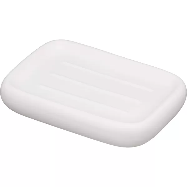 Amazon Basics 4Piece Ceramic Bathroom Accessories Set WhiteWhite
