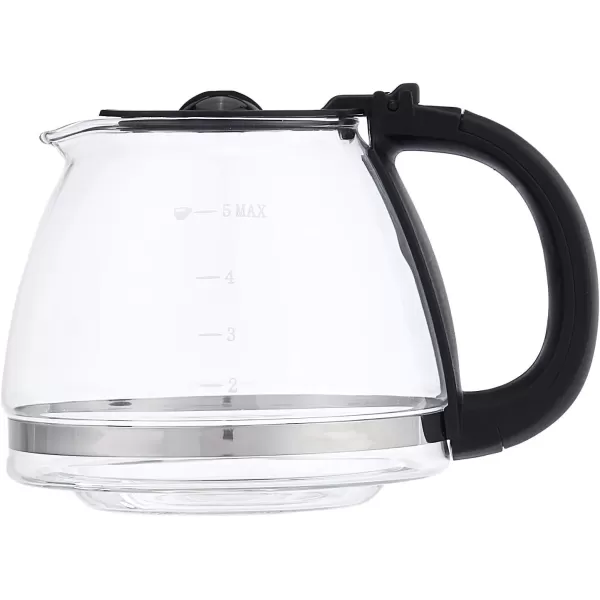 Amazon Basics 5 Cup Coffee Maker with Reusable Filter Black and Stainless Steel5 Cup