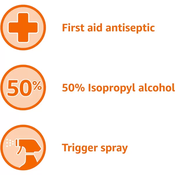 Amazon Basics 50 Isopropyl Alcohol First Aid Antiseptic Spray Bottle Unscented 10 Fluid Ounces 6Pack Previously SolimoAmazon Basics 50 Isopropyl Alcohol First Aid Antiseptic Spray Bottle Unscented 10 Fluid Ounces 6Pack Previously Solimo