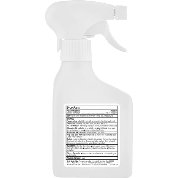 Amazon Basics 50 Isopropyl Alcohol First Aid Antiseptic Spray Bottle Unscented 10 Fluid Ounces 6Pack Previously SolimoAmazon Basics 50 Isopropyl Alcohol First Aid Antiseptic Spray Bottle Unscented 10 Fluid Ounces 6Pack Previously Solimo