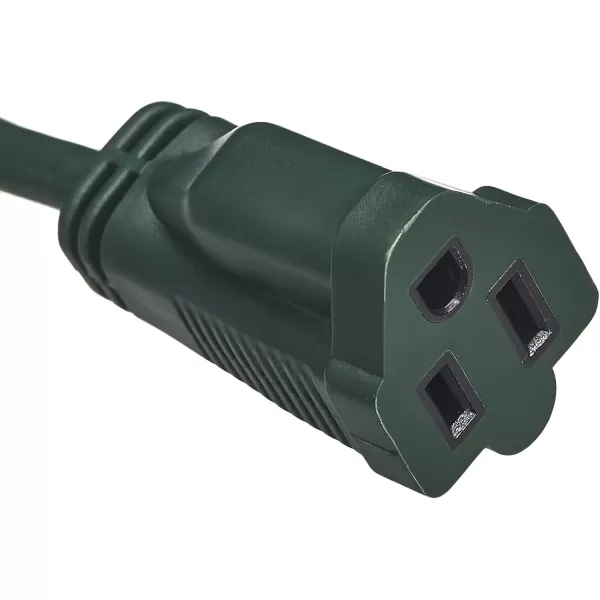 Amazon Basics 50Foot 3Prong Vinyl IndoorOutdoor Extension Cord  13 Amps 1625 Watts 125 VAC GreenGreen 50 ft