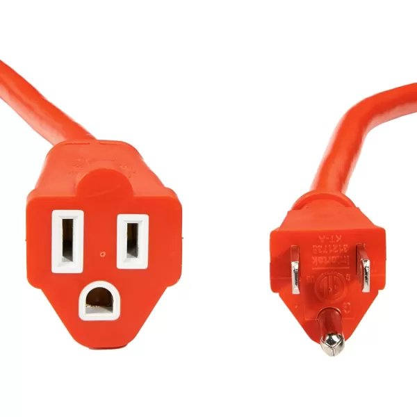 Amazon Basics 50Foot 3Prong Vinyl IndoorOutdoor Extension Cord  13 Amps 1625 Watts 125 VAC GreenOrange 50 Ft 4Pack
