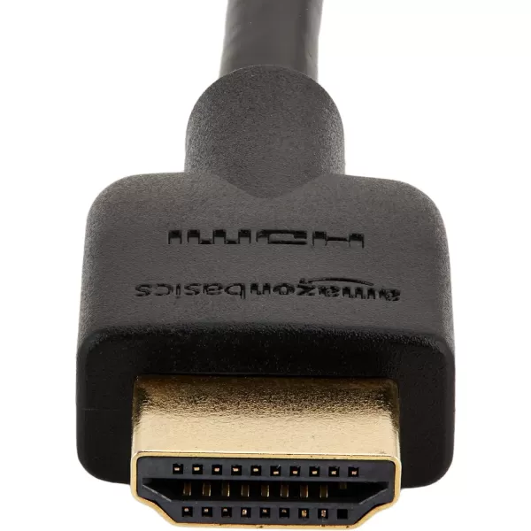 Amazon Basics 52Pack HDMI Cable 18Gbps HighSpeed 4K60Hz 2160p GoldPlated Plugs Ethernet Ready 6 Foot BlackBlack 10 Feet