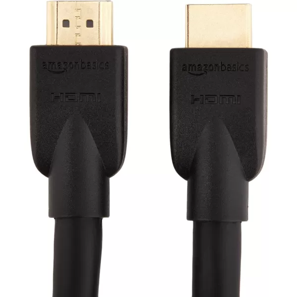 Amazon Basics 52Pack HDMI Cable 18Gbps HighSpeed 4K60Hz 2160p GoldPlated Plugs Ethernet Ready 6 Foot BlackBlack 15 Feet